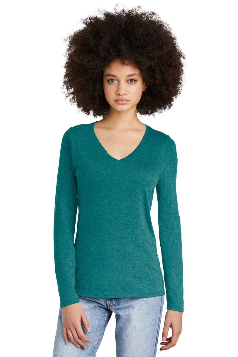 Load image into Gallery viewer, District Women&#39;s Perfect Tri Long Sleeve V-Neck Tee DT135
