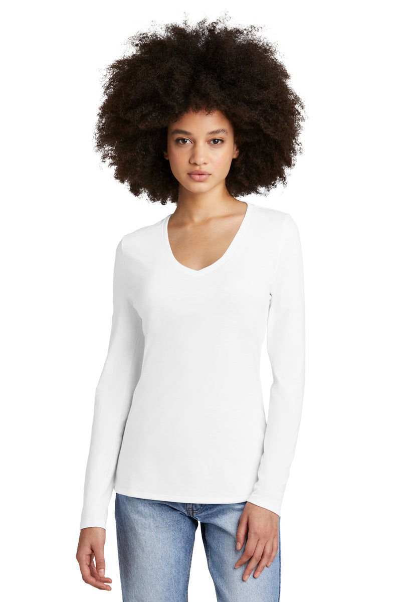 Load image into Gallery viewer, District Women&#39;s Perfect Tri Long Sleeve V-Neck Tee DT135
