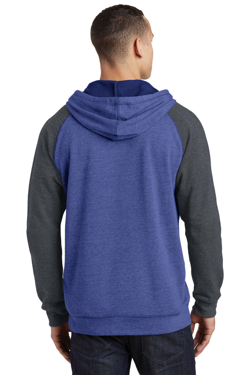Load image into Gallery viewer, District Young Mens Lightweight Fleece Raglan Hoodie.  DT196
