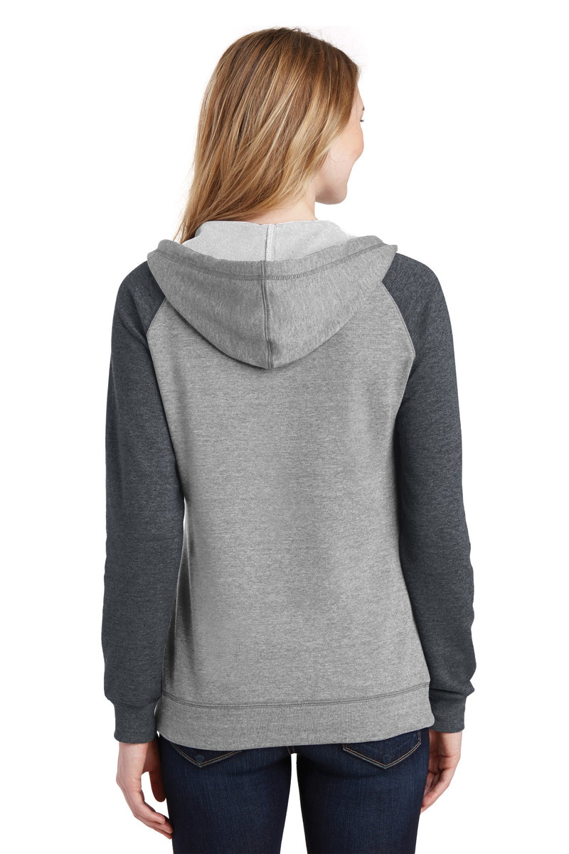 Load image into Gallery viewer, District Women&#39;s Lightweight Fleece Raglan Hoodie.  DT296
