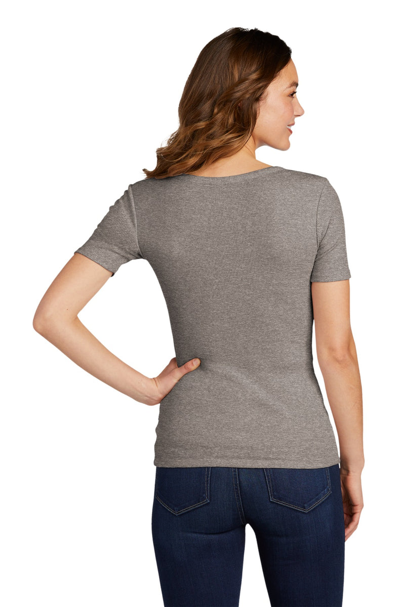 Load image into Gallery viewer, District Women&#39;s V.I.T.Rib Scoop Neck Tee DT6020

