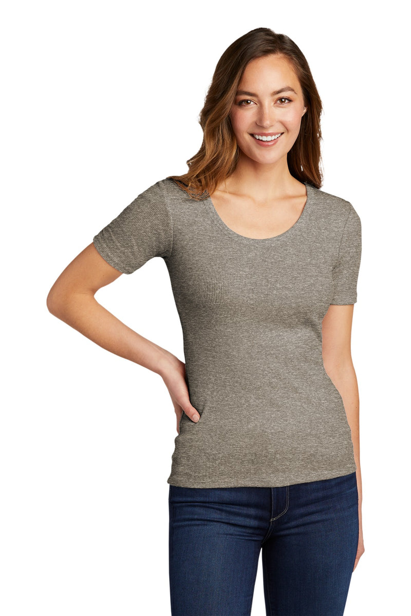 Load image into Gallery viewer, District Women&#39;s V.I.T.Rib Scoop Neck Tee DT6020
