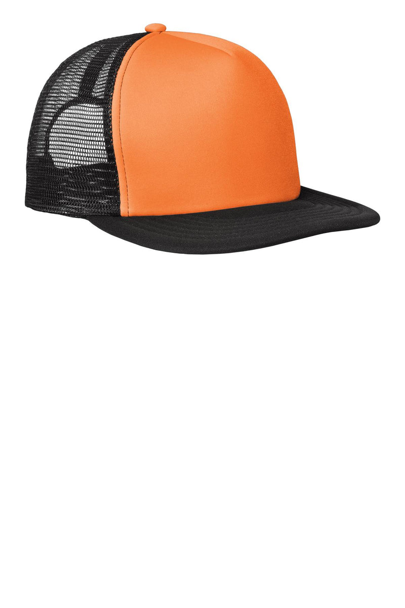 Load image into Gallery viewer, District Flat Bill Snapback Trucker Cap. DT624
