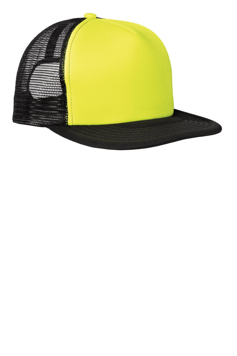 Load image into Gallery viewer, District Flat Bill Snapback Trucker Cap. DT624
