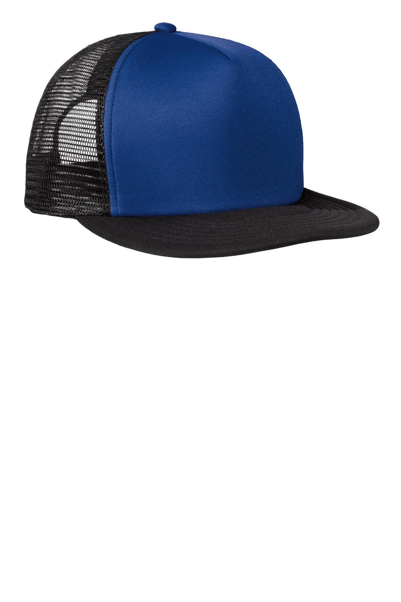 Load image into Gallery viewer, District Flat Bill Snapback Trucker Cap. DT624
