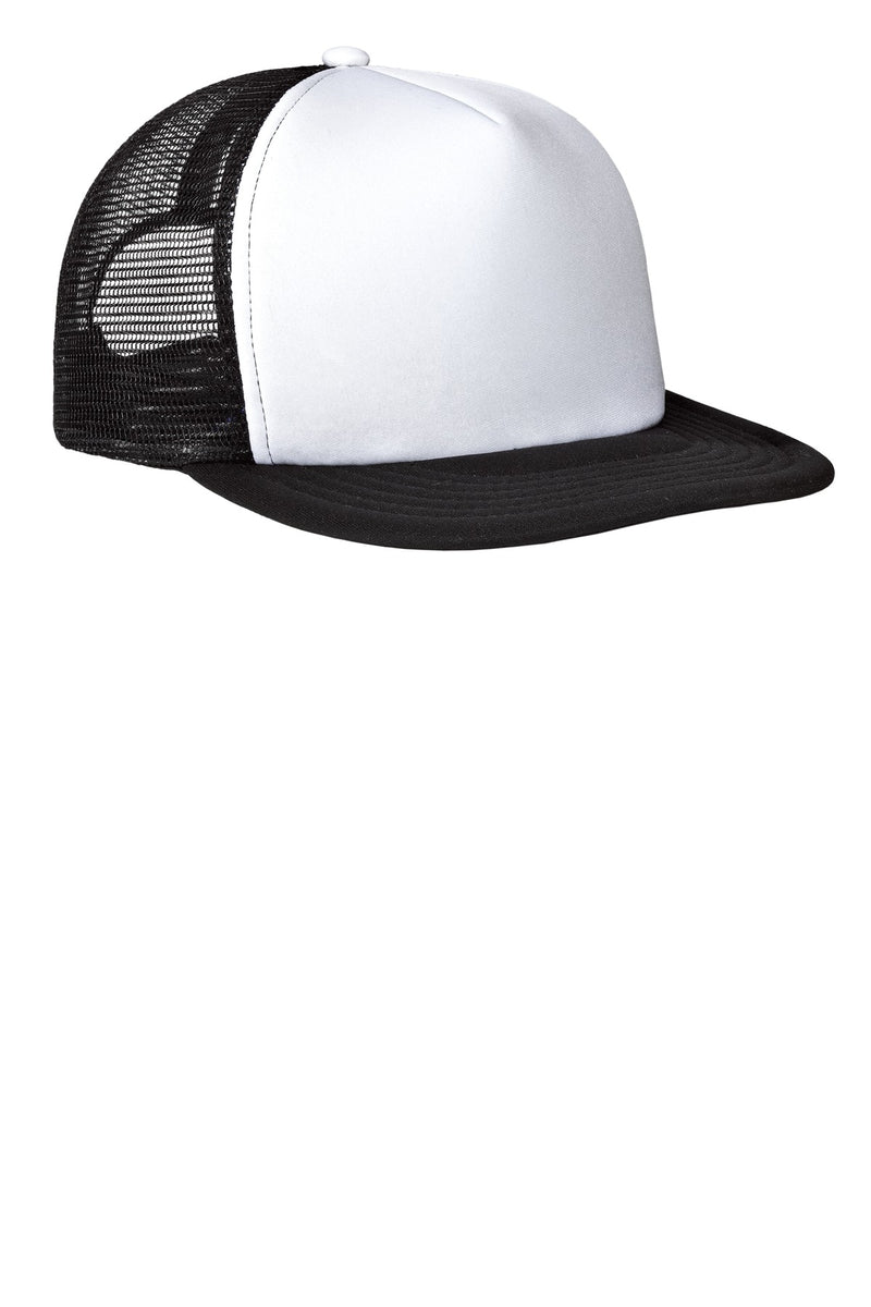 Load image into Gallery viewer, District Flat Bill Snapback Trucker Cap. DT624
