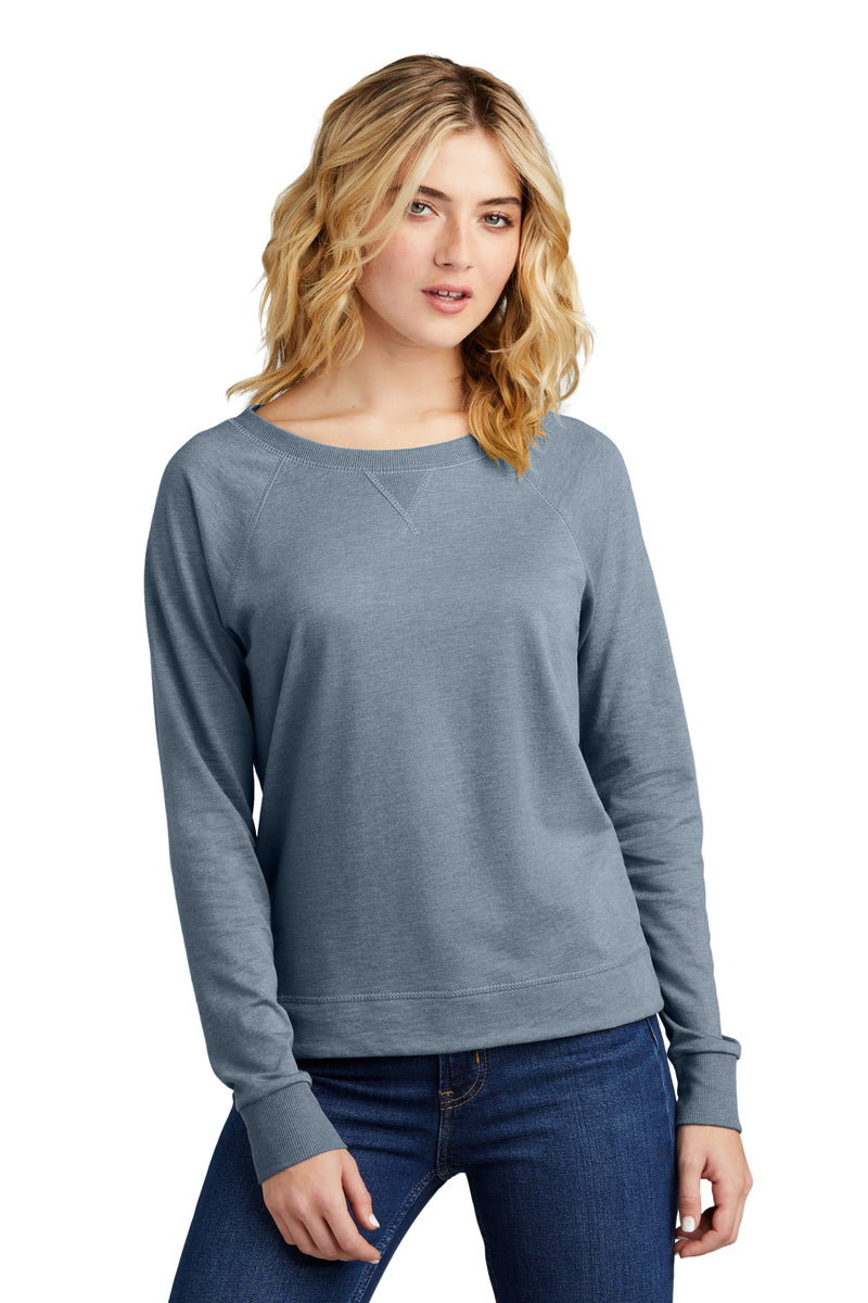 Load image into Gallery viewer, District Women&#39;s Featherweight French Terry Long Sleeve Crewneck DT672
