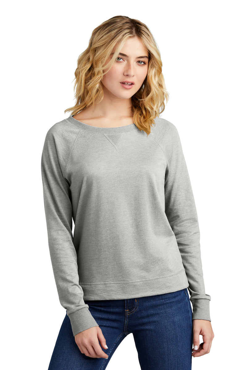 Load image into Gallery viewer, District Women&#39;s Featherweight French Terry Long Sleeve Crewneck DT672
