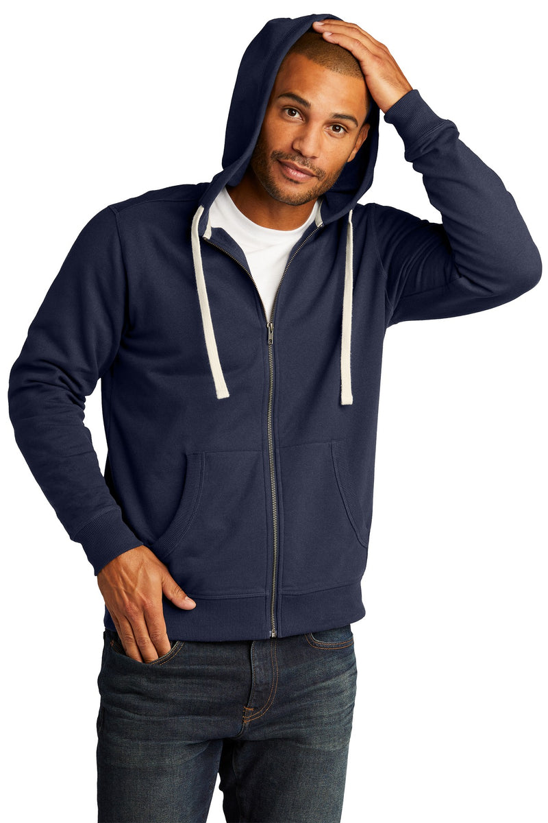 Load image into Gallery viewer, District Re-FleeceFull-Zip Hoodie DT8102
