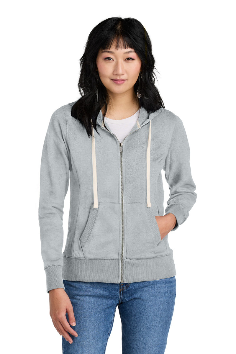 Load image into Gallery viewer, District Women&#39;s Re-FleeceFull-Zip Hoodie DT8103
