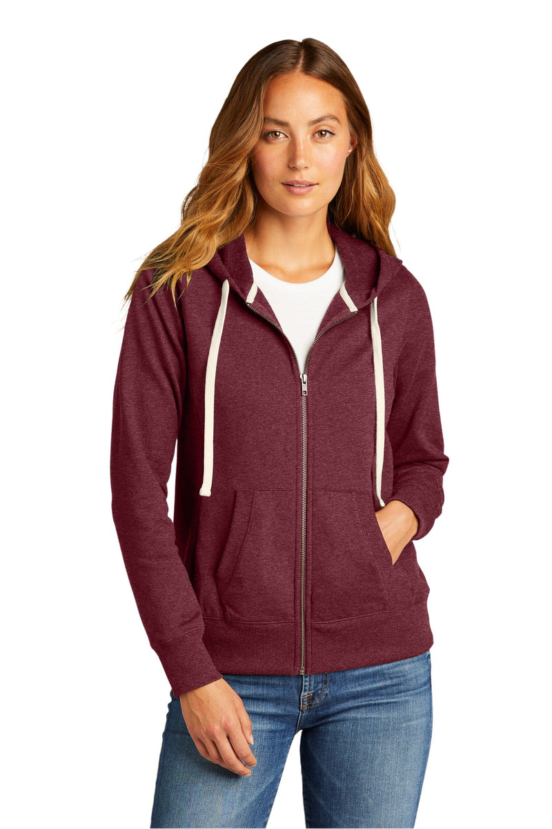 Load image into Gallery viewer, District Women&#39;s Re-FleeceFull-Zip Hoodie DT8103
