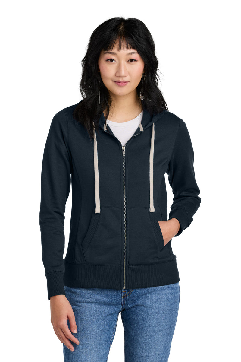 Load image into Gallery viewer, District Women&#39;s Re-FleeceFull-Zip Hoodie DT8103
