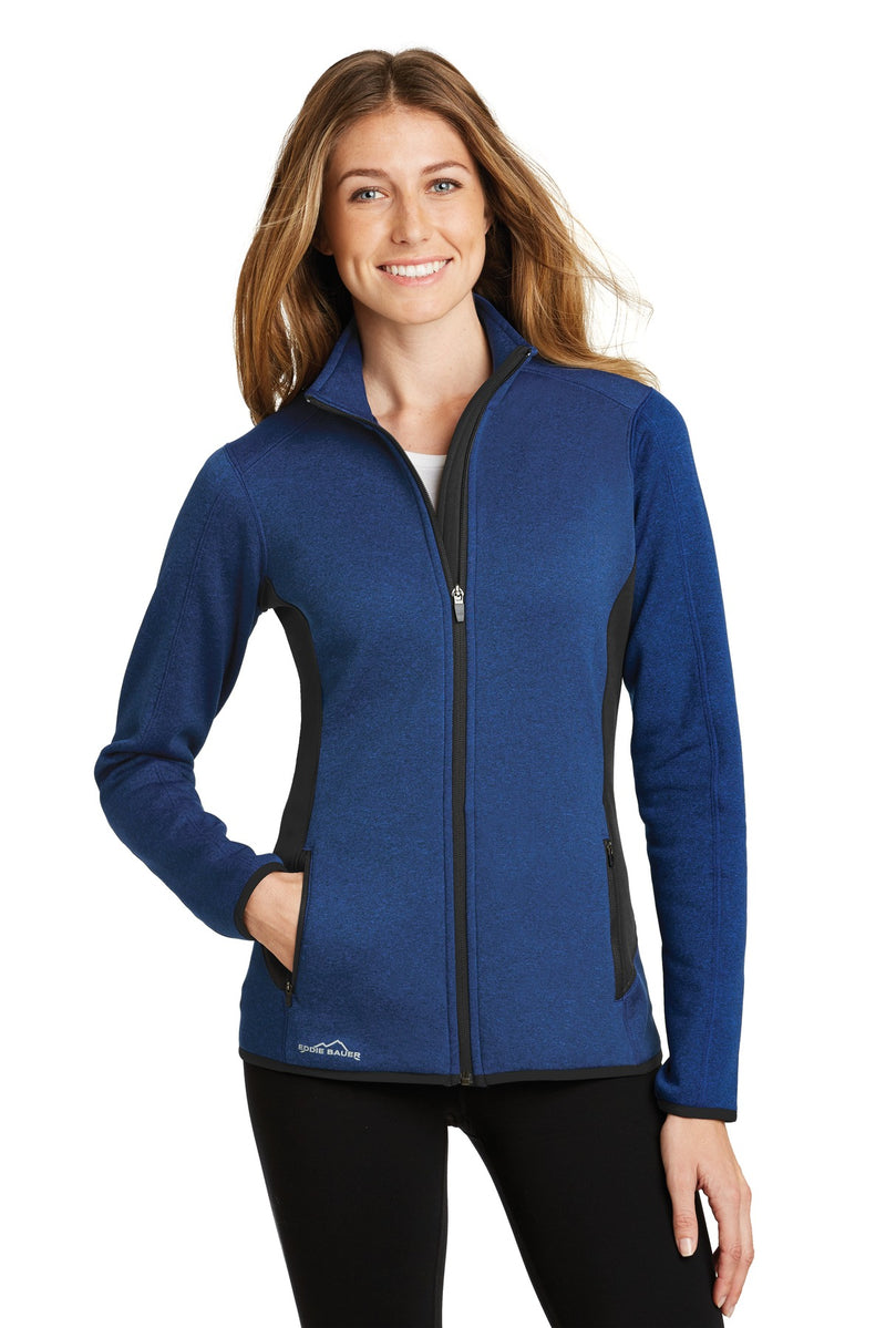 Load image into Gallery viewer, Eddie Bauer Women&#39;s Full-Zip Heather Stretch Fleece Jacket. EB239
