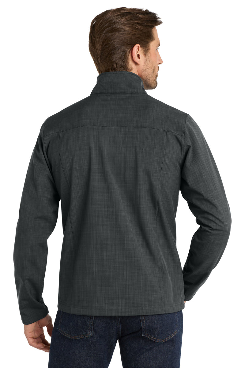 Load image into Gallery viewer, Eddie Bauer Shaded Crosshatch Soft Shell Jacket. EB532
