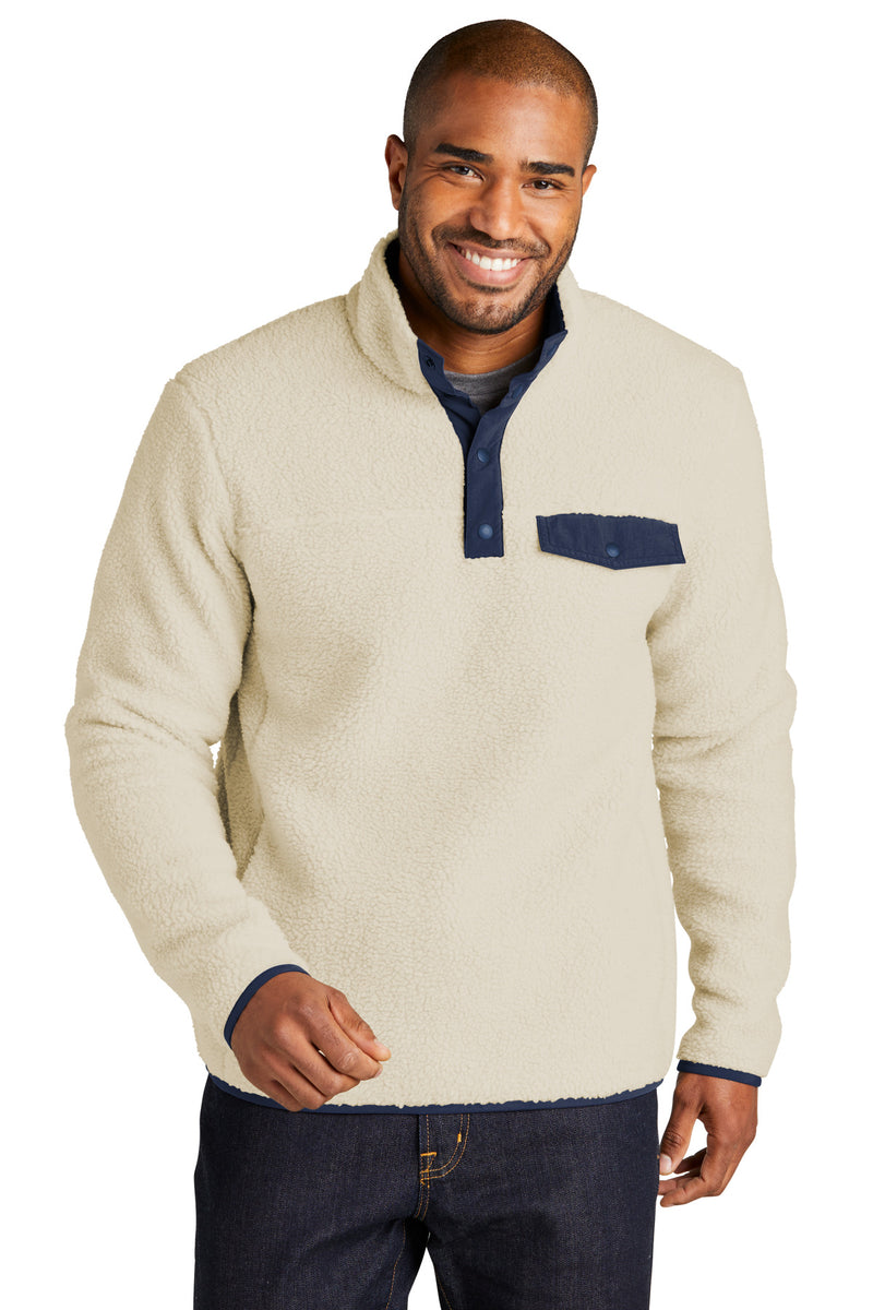 Load image into Gallery viewer, Port Authority Camp Fleece Snap Pullover F140
