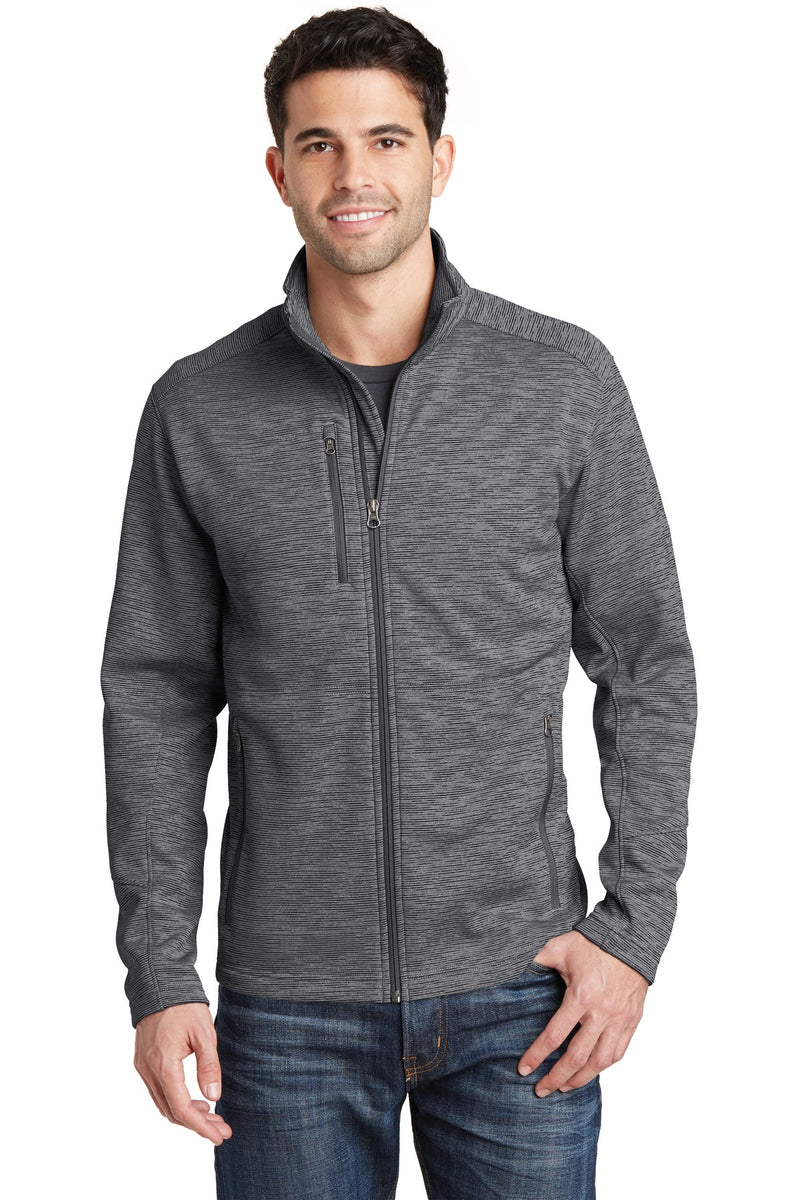 Load image into Gallery viewer, Port Authority Digi Stripe Fleece Jacket. F231
