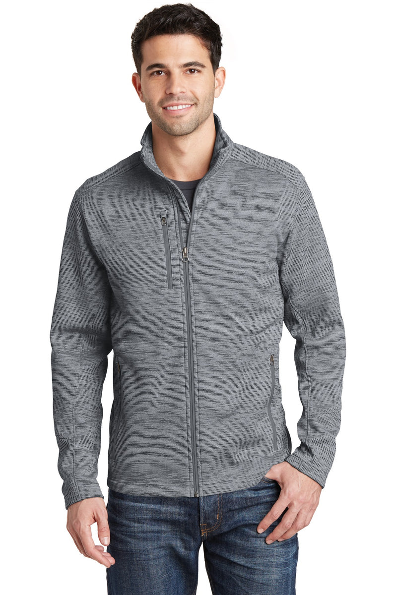 Load image into Gallery viewer, Port Authority Digi Stripe Fleece Jacket. F231
