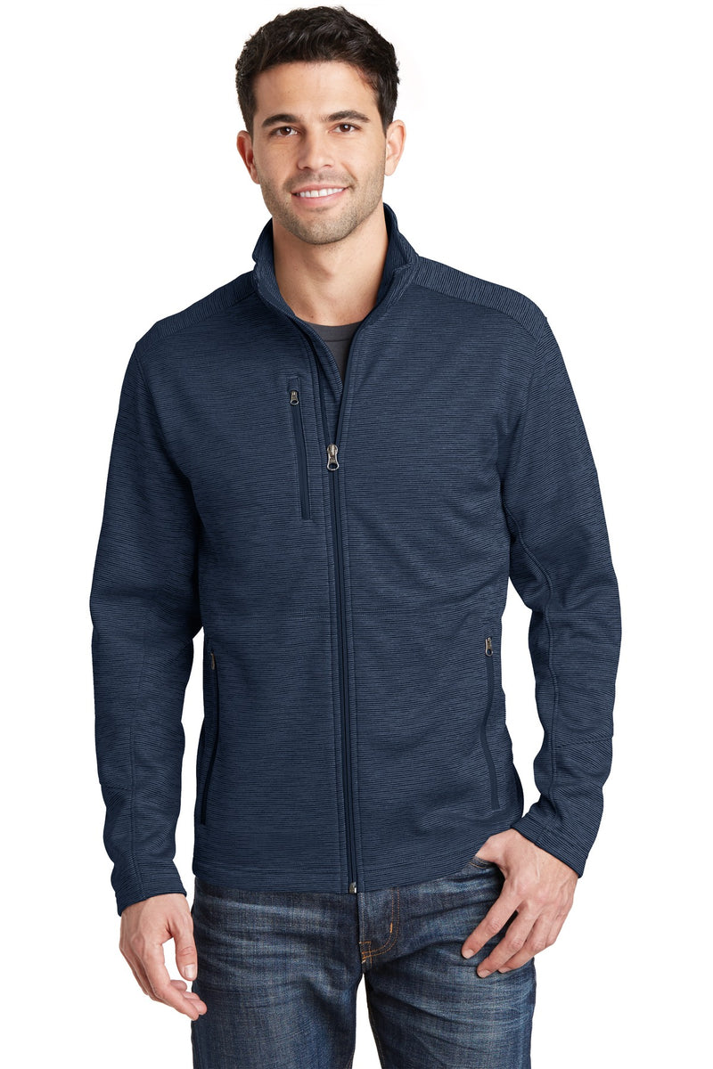 Load image into Gallery viewer, Port Authority Digi Stripe Fleece Jacket. F231
