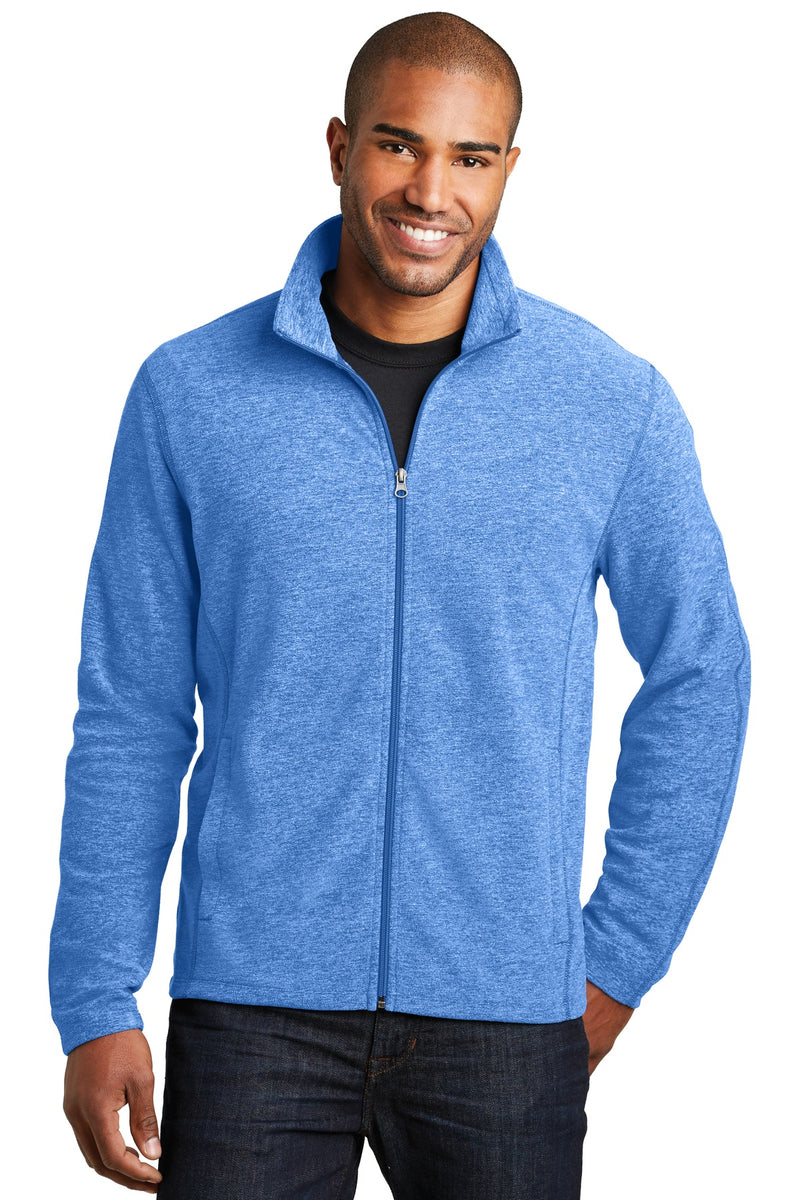 Load image into Gallery viewer, Port Authority F235 | Heather Microfleece Full-Zip Jacket
