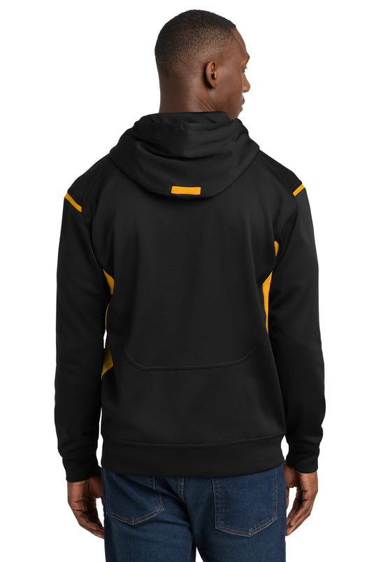 Sport-Tek Tech Fleece Colorblock Hooded Sweatshirt. F246