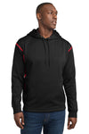 Sport-Tek Tech Fleece Colorblock Hooded Sweatshirt. F246