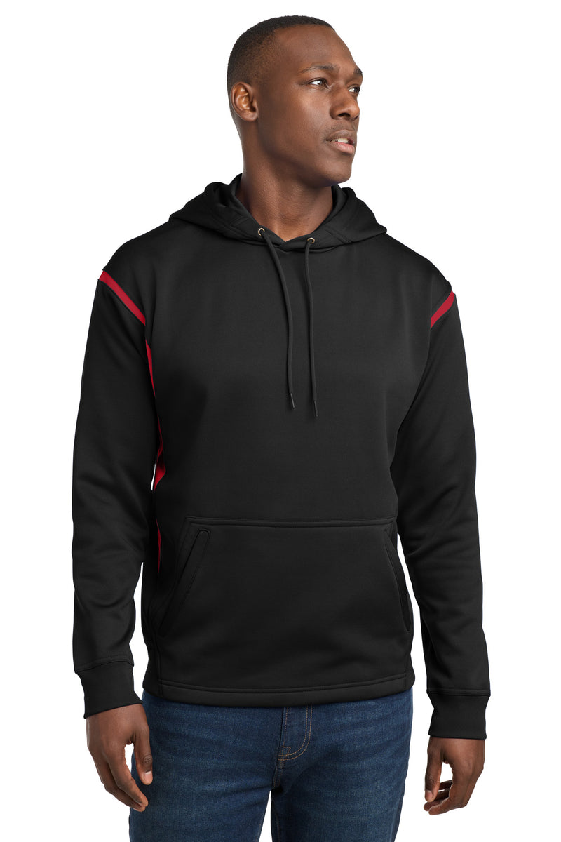 Load image into Gallery viewer, Sport-Tek Tech Fleece Colorblock Hooded Sweatshirt. F246
