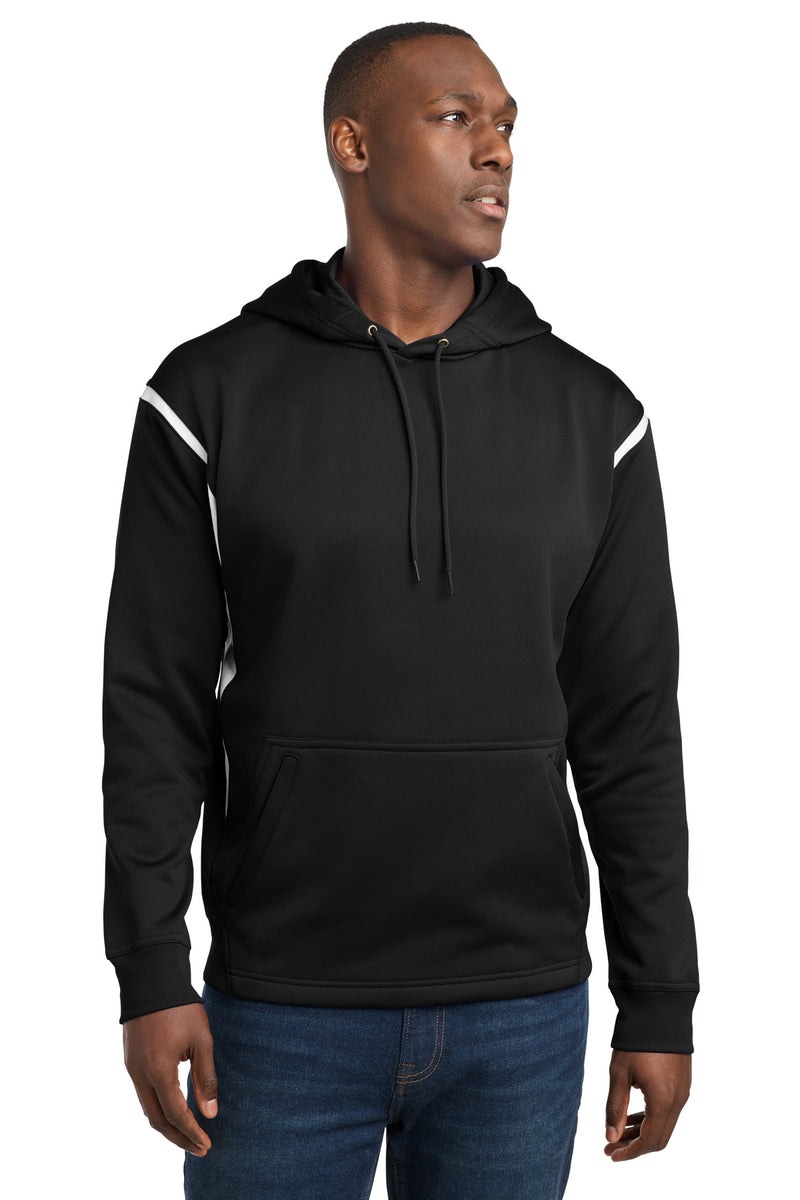 Load image into Gallery viewer, Sport-Tek Tech Fleece Colorblock Hooded Sweatshirt. F246
