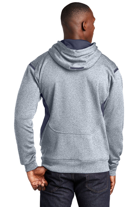 Sport-Tek Tech Fleece Colorblock Hooded Sweatshirt. F246