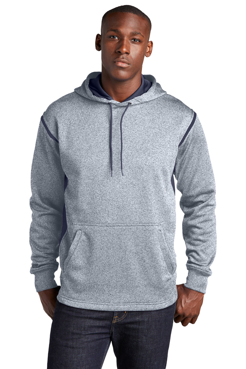 Load image into Gallery viewer, Sport-Tek Tech Fleece Colorblock Hooded Sweatshirt. F246
