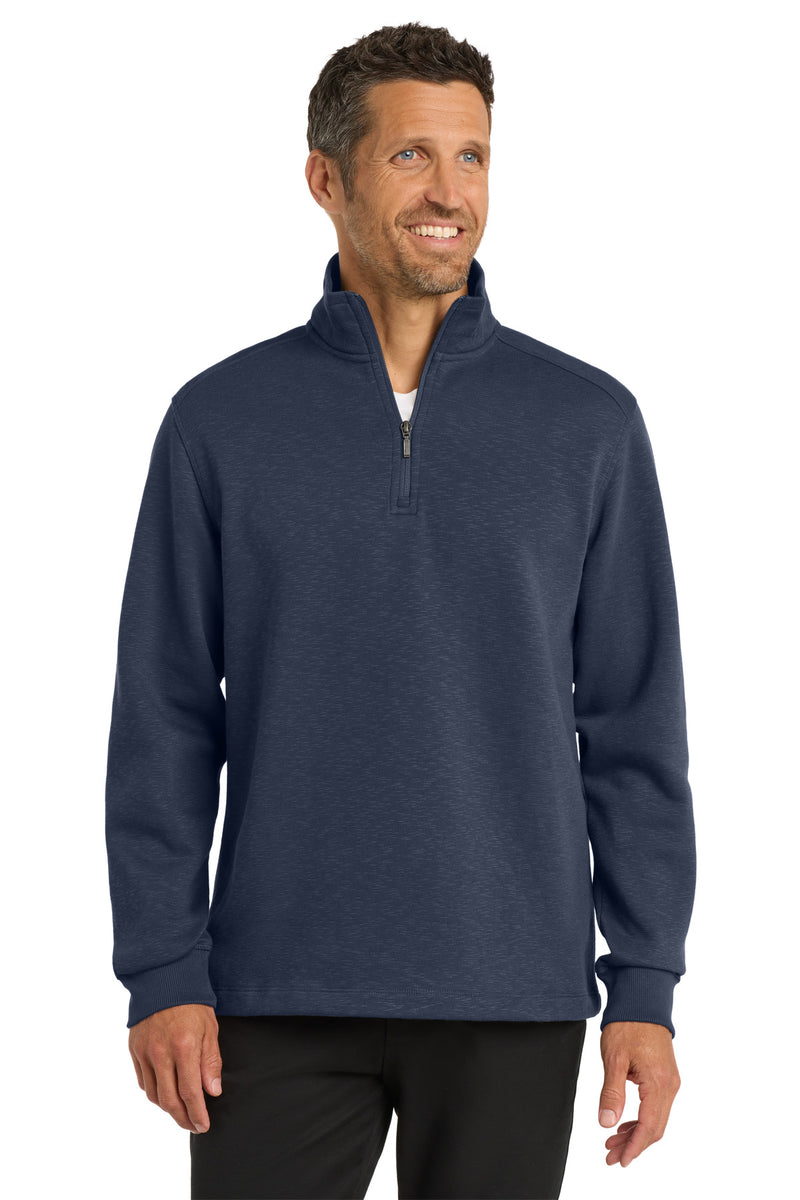 Load image into Gallery viewer, Port Authority Slub Fleece 1/4-Zip Pullover. F295
