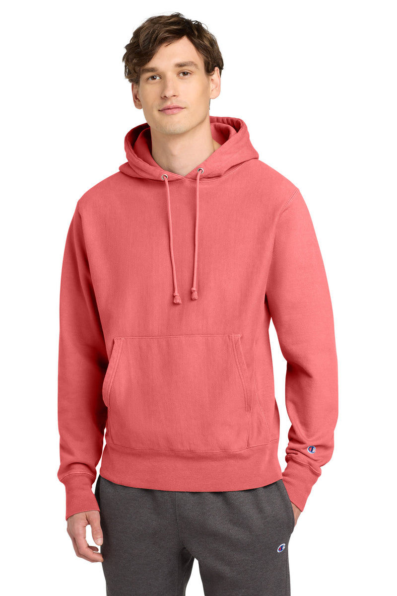 Load image into Gallery viewer, Champion  Reverse Weave  Garment-Dyed Hooded Sweatshirt. GDS101

