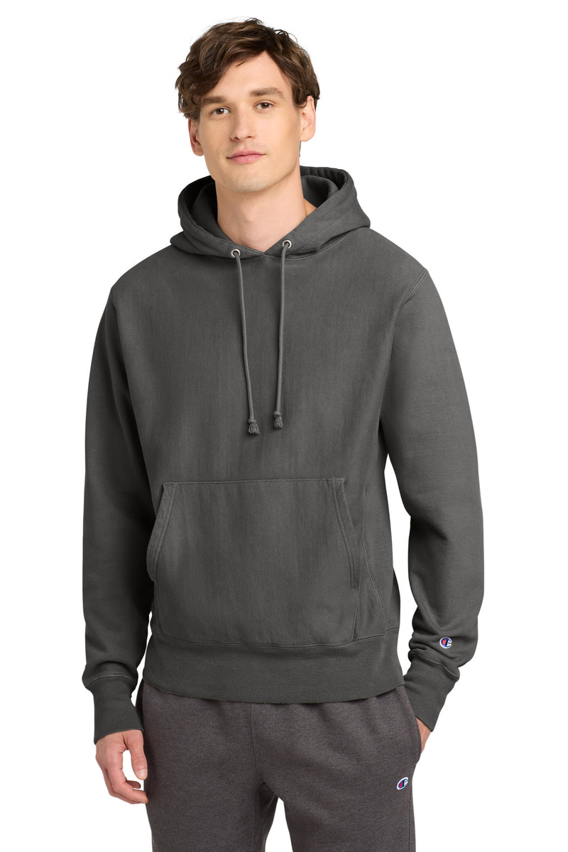 Load image into Gallery viewer, Champion  Reverse Weave  Garment-Dyed Hooded Sweatshirt. GDS101
