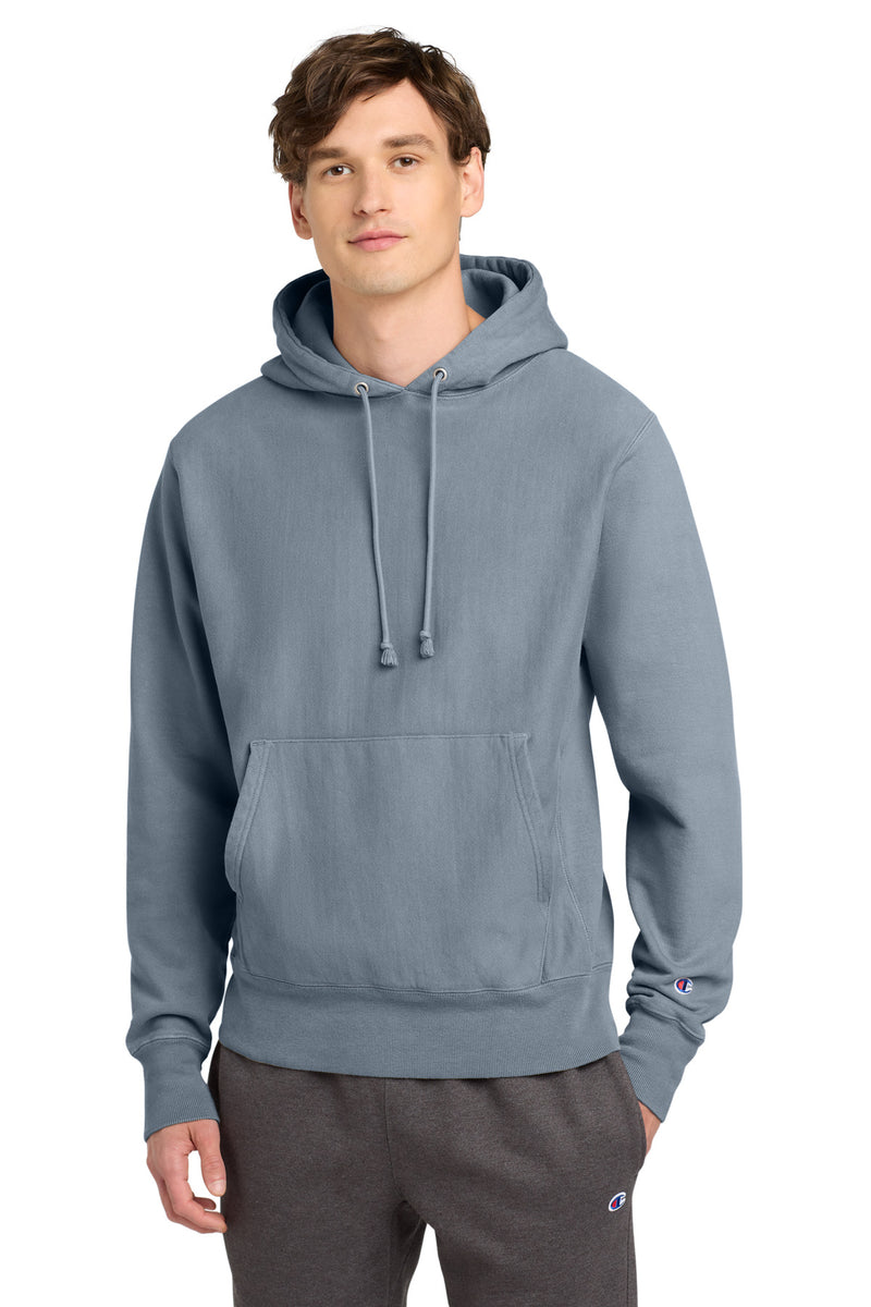 Load image into Gallery viewer, Champion  Reverse Weave  Garment-Dyed Hooded Sweatshirt. GDS101
