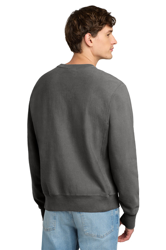 Champion  Reverse Weave  Garment-Dyed Crewneck Sweatshirt. GDS149