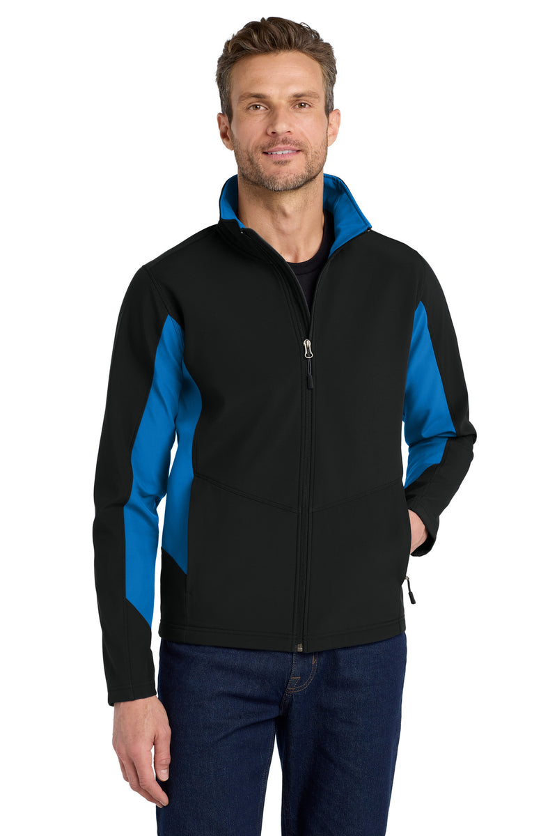Load image into Gallery viewer, Port Authority Core Colorblock Soft Shell Jacket. J318
