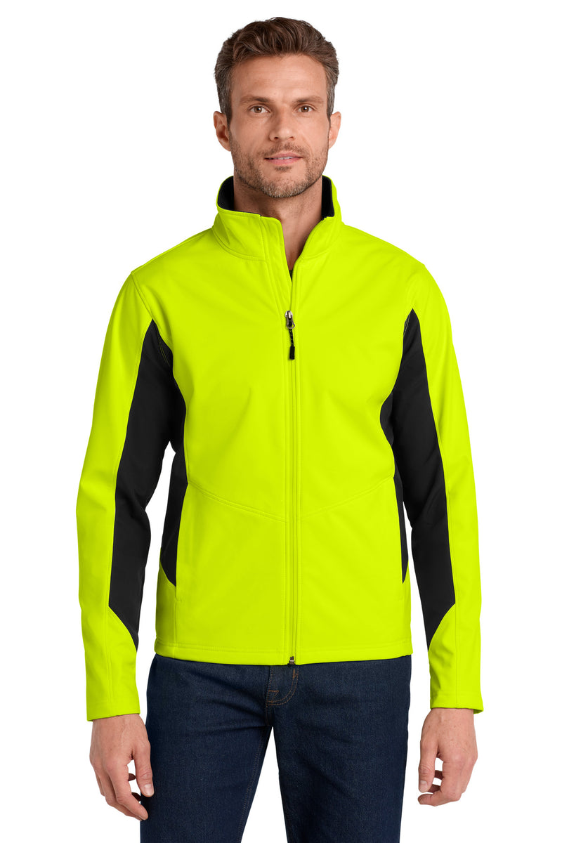 Load image into Gallery viewer, Port Authority Core Colorblock Soft Shell Jacket. J318

