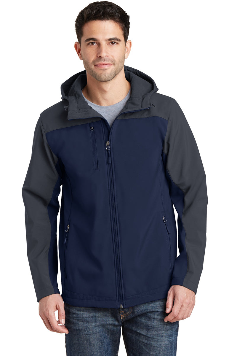 Load image into Gallery viewer, Port Authority Hooded Core Soft Shell Jacket. J335
