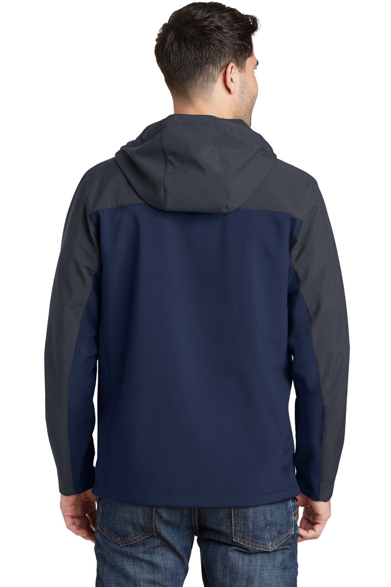 Load image into Gallery viewer, Port Authority Hooded Core Soft Shell Jacket. J335

