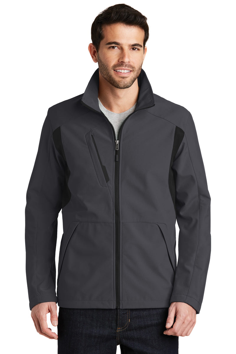 Load image into Gallery viewer, Port Authority Back-Block Soft Shell Jacket. J336
