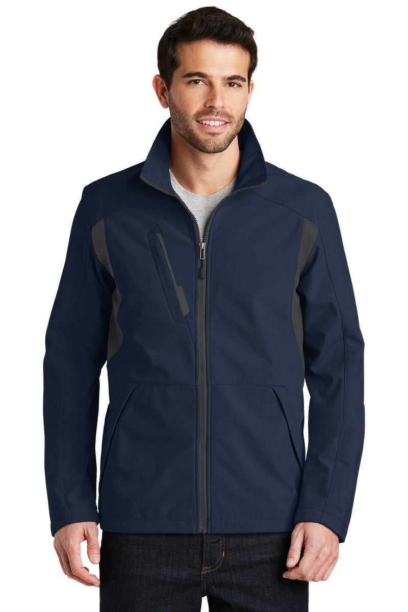 Load image into Gallery viewer, Port Authority Back-Block Soft Shell Jacket. J336
