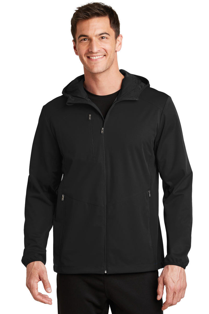 Load image into Gallery viewer, Port Authority Active Hooded Soft Shell Jacket. J719
