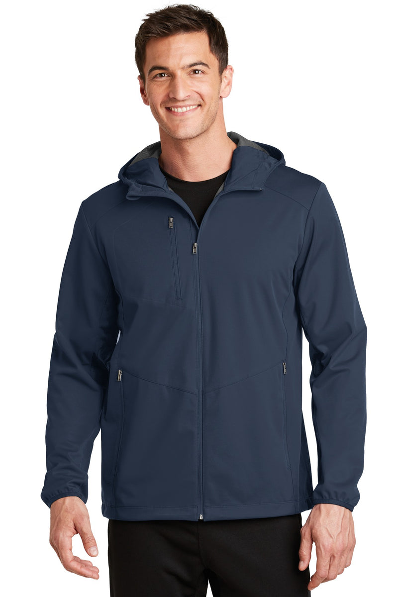 Load image into Gallery viewer, Port Authority Active Hooded Soft Shell Jacket. J719
