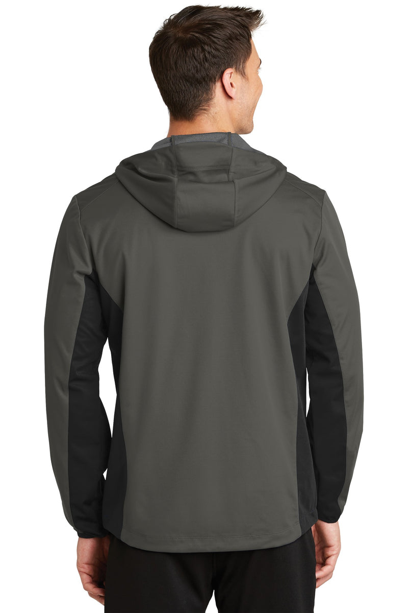 Load image into Gallery viewer, Port Authority Active Hooded Soft Shell Jacket. J719
