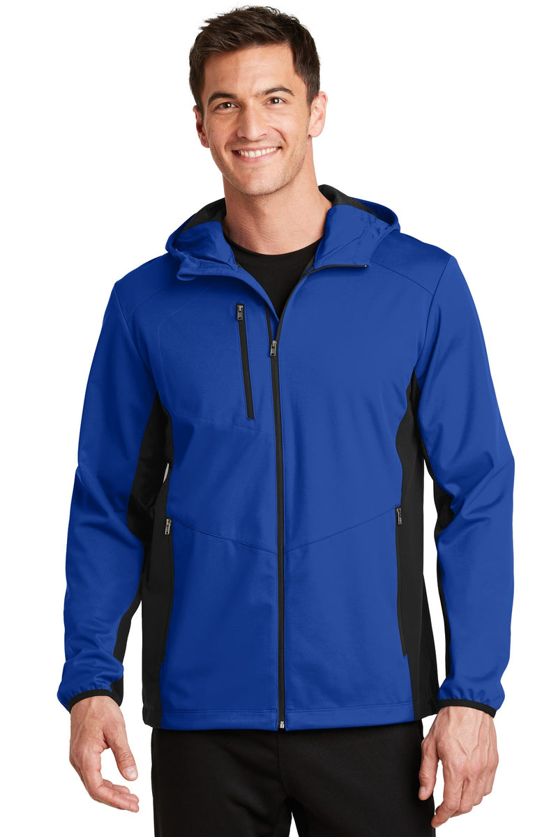 Load image into Gallery viewer, Port Authority Active Hooded Soft Shell Jacket. J719
