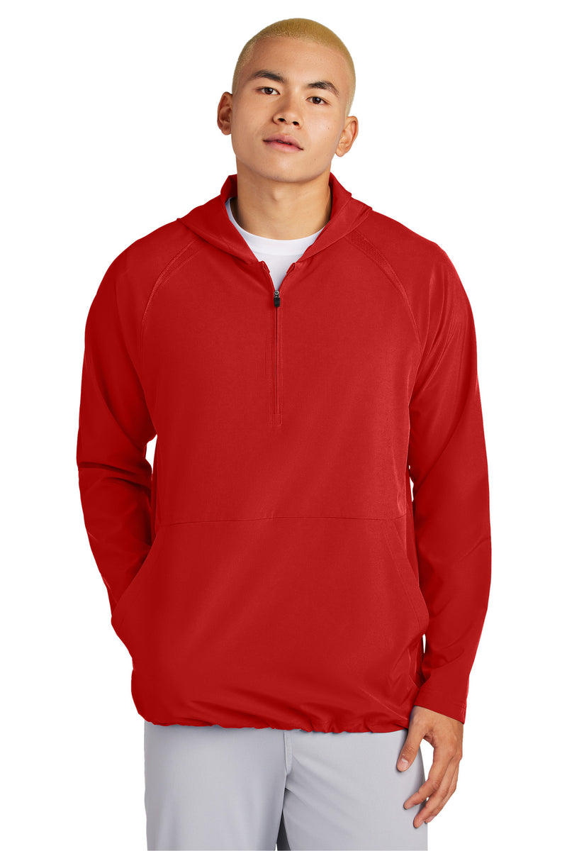 Load image into Gallery viewer, Sport-Tek Repeat 1/2-Zip Long Sleeve Hooded Jacket JST488

