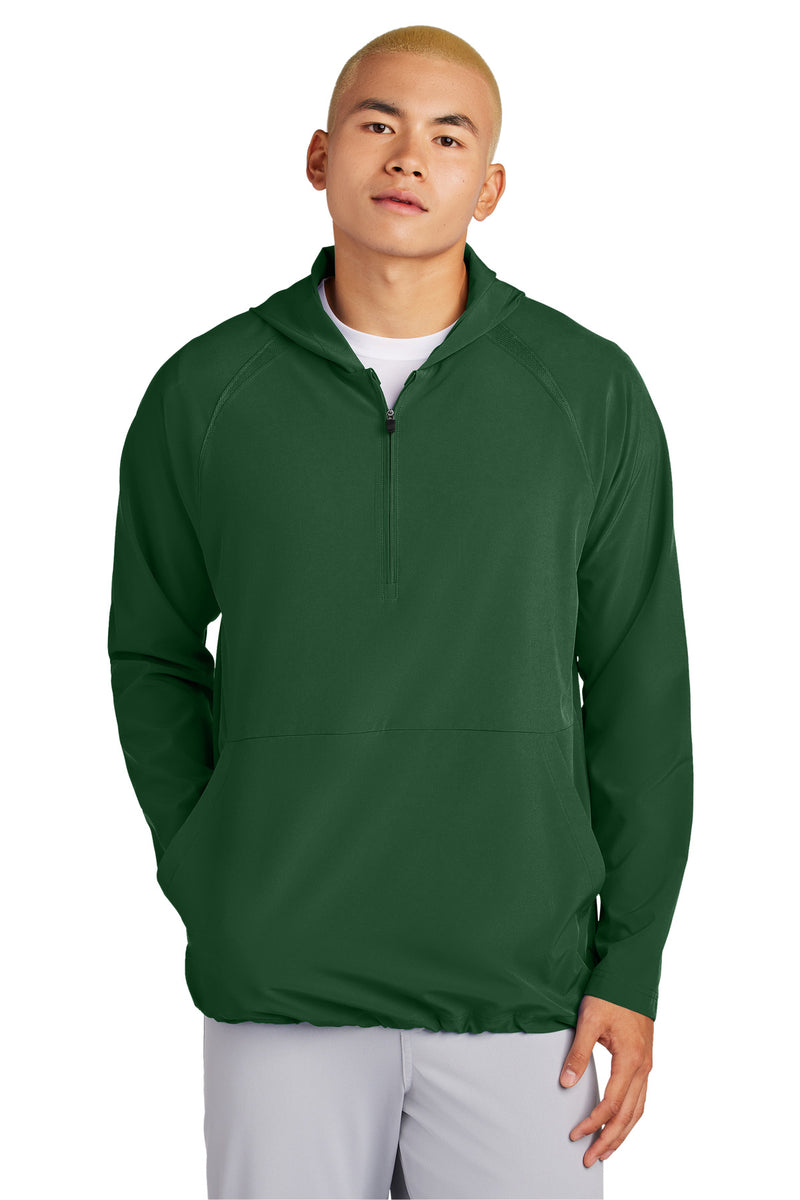 Load image into Gallery viewer, Sport-Tek Repeat 1/2-Zip Long Sleeve Hooded Jacket JST488
