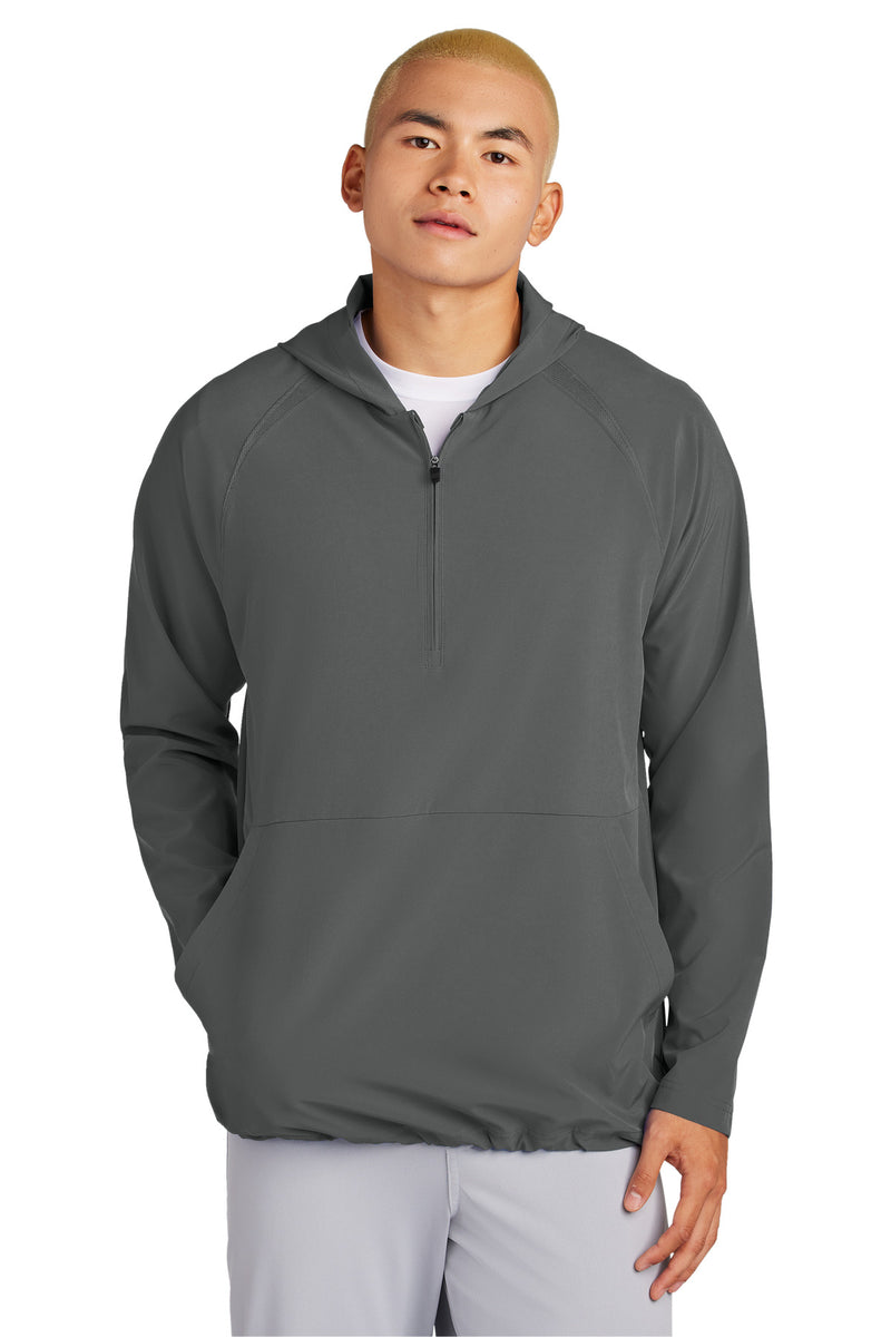 Load image into Gallery viewer, Sport-Tek Repeat 1/2-Zip Long Sleeve Hooded Jacket JST488

