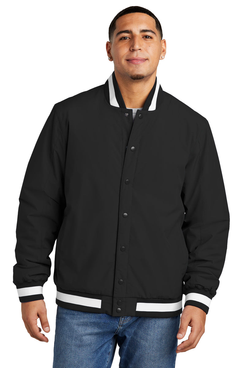 Load image into Gallery viewer, Sport-Tek Insulated Varsity Jacket JST58
