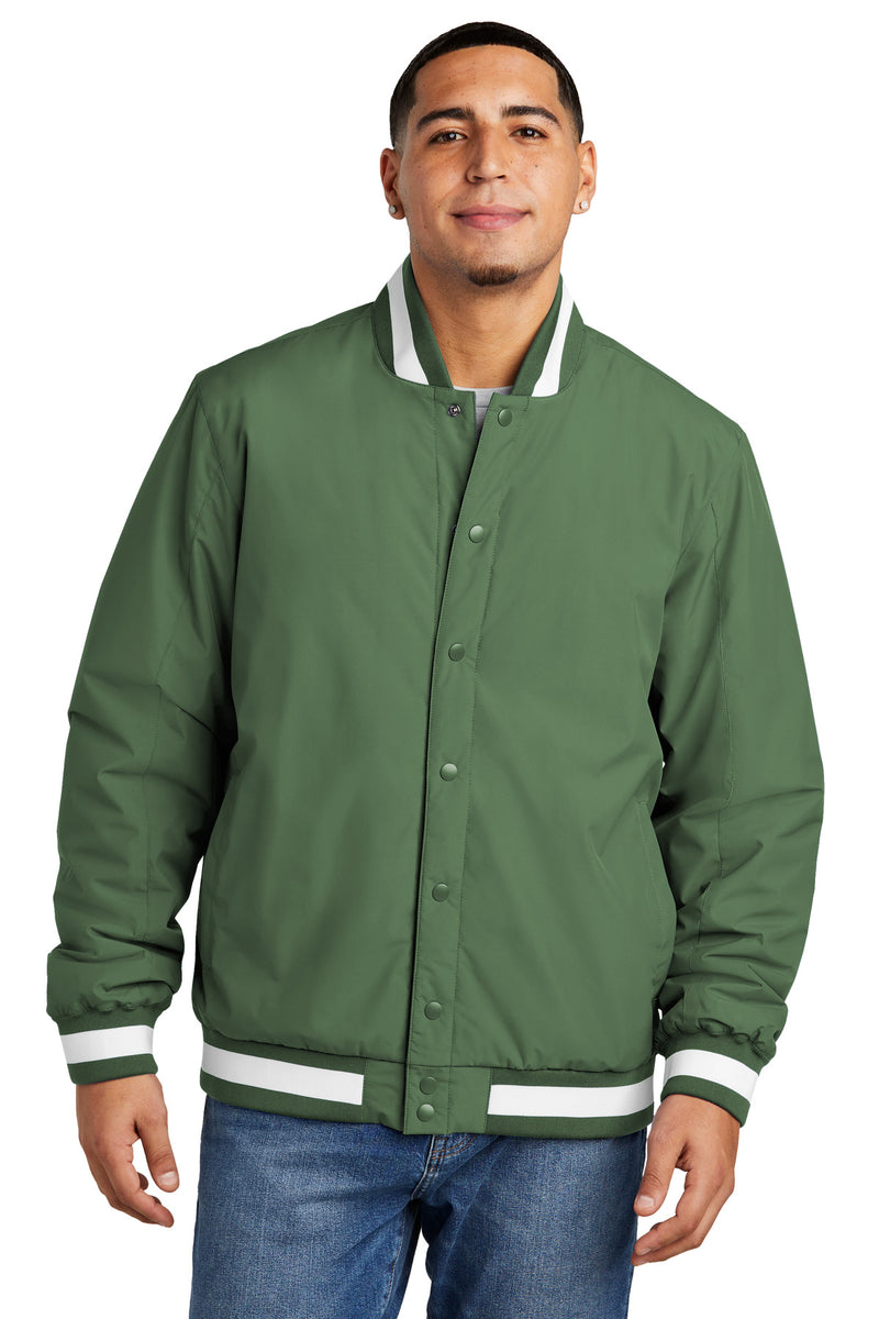 Load image into Gallery viewer, Sport-Tek Insulated Varsity Jacket JST58
