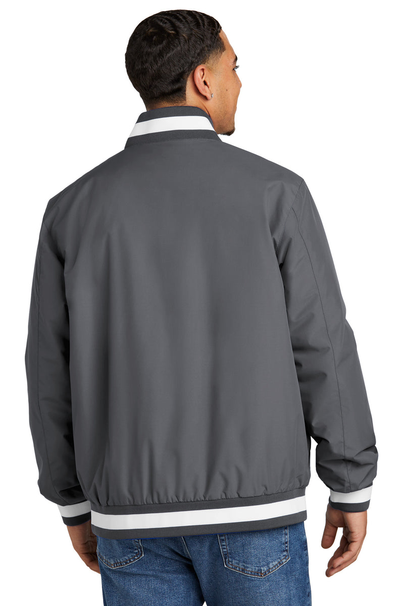 Load image into Gallery viewer, Sport-Tek Insulated Varsity Jacket JST58
